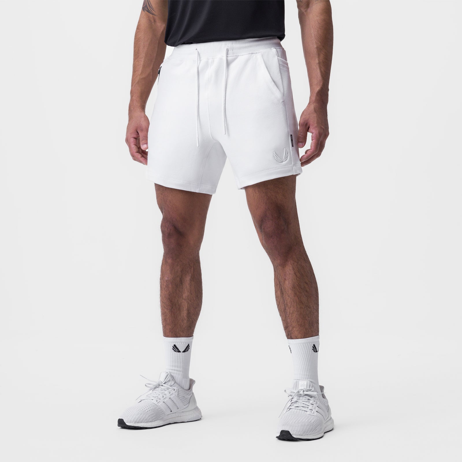 0867. Tech-Terry™ Sidelock Sweat Short White | ASRV discount