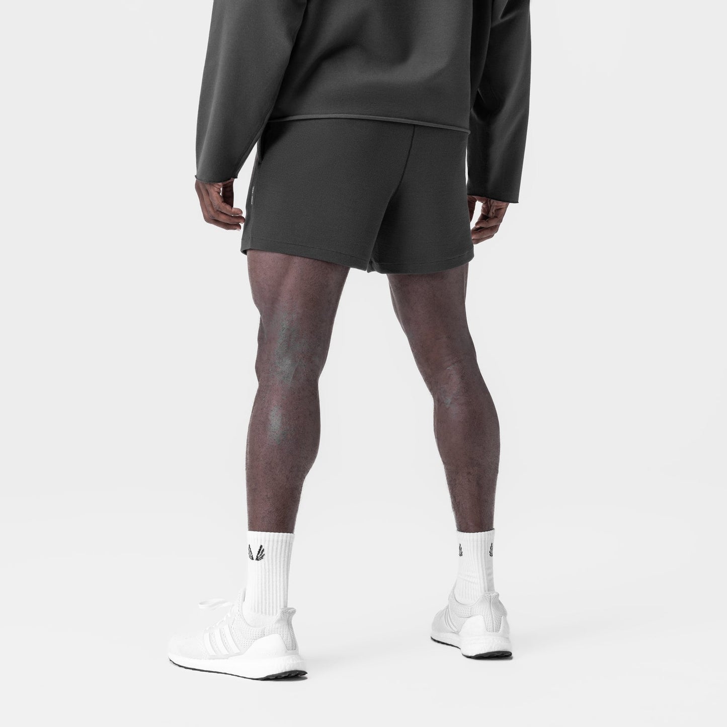 0954. Waffle Knit Sweat Short Space Grey | ASRV sale