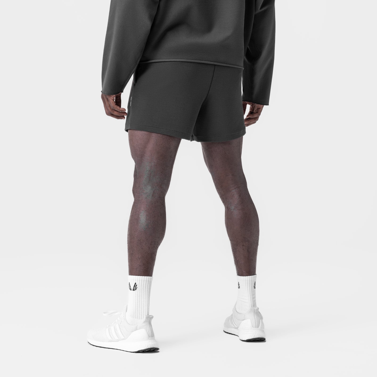0954. Waffle Knit Sweat Short Space Grey | ASRV sale