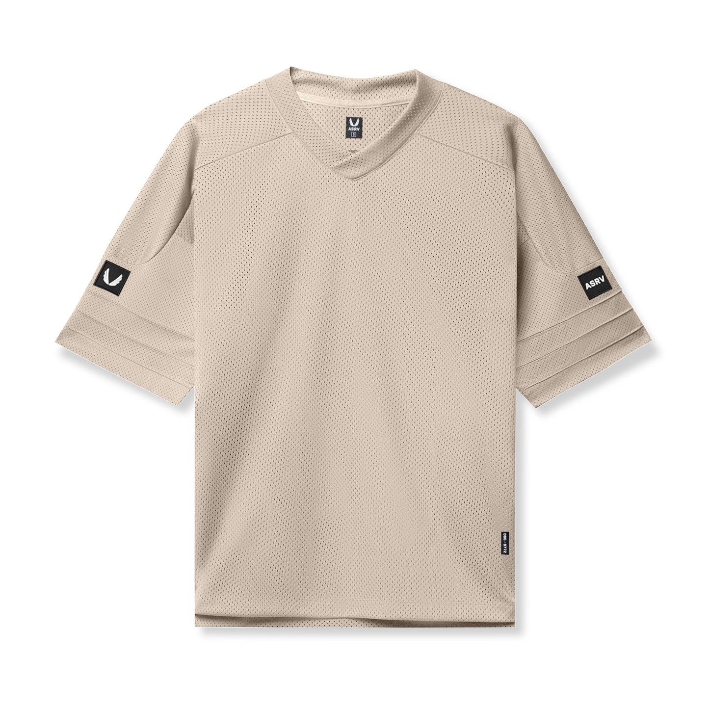0772. SilverPlus™ Mesh Oversized Jersey Beige | ASRV on sale