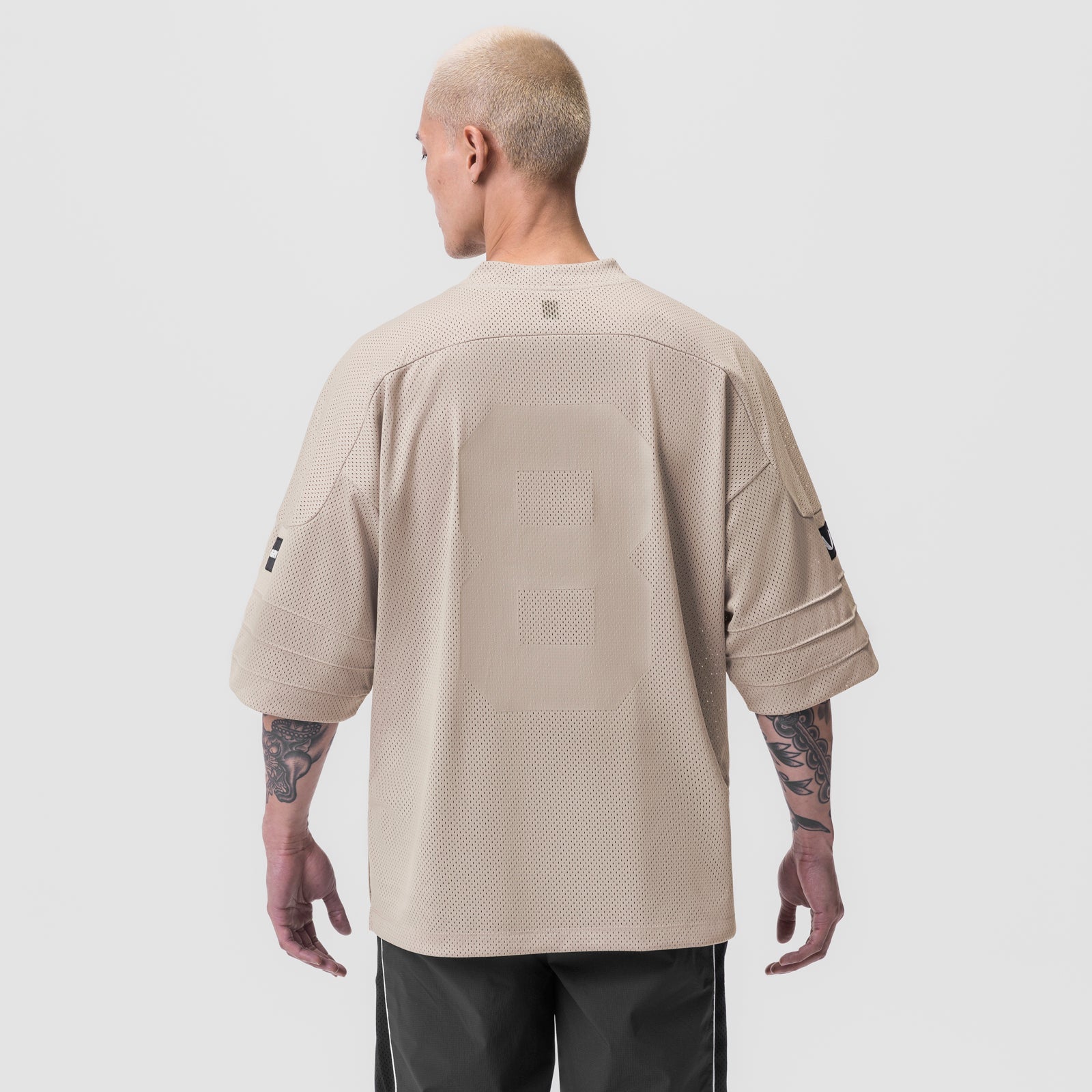0772. SilverPlus™ Mesh Oversized Jersey Beige | ASRV on sale