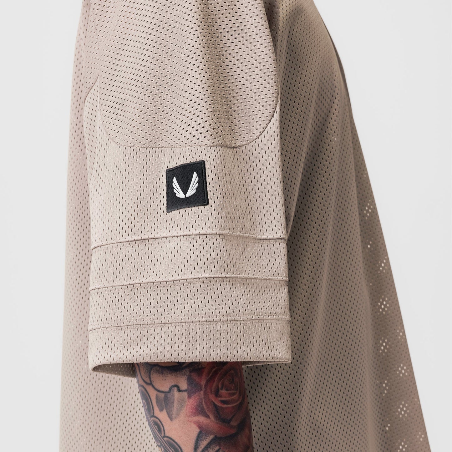 0772. SilverPlus™ Mesh Oversized Jersey Beige | ASRV on sale