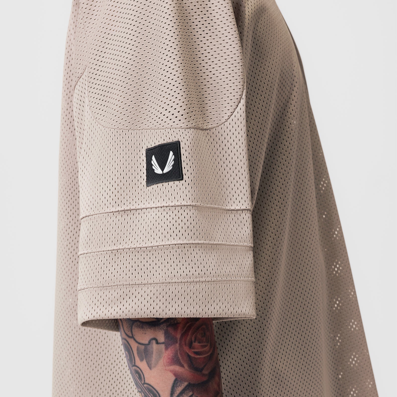 0772. SilverPlus™ Mesh Oversized Jersey Beige | ASRV on sale