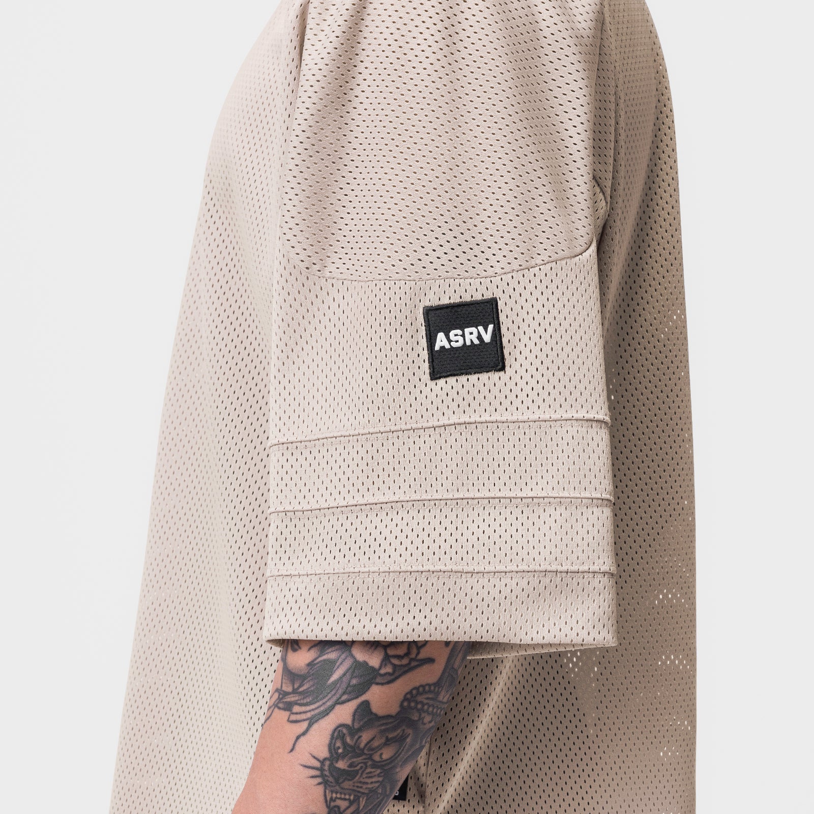 0772. SilverPlus™ Mesh Oversized Jersey Beige | ASRV on sale