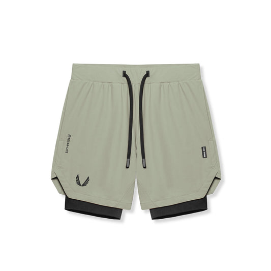 0866. Tetra-Lite® 7" Liner Short Sage "Wings"/Black | ASRV US