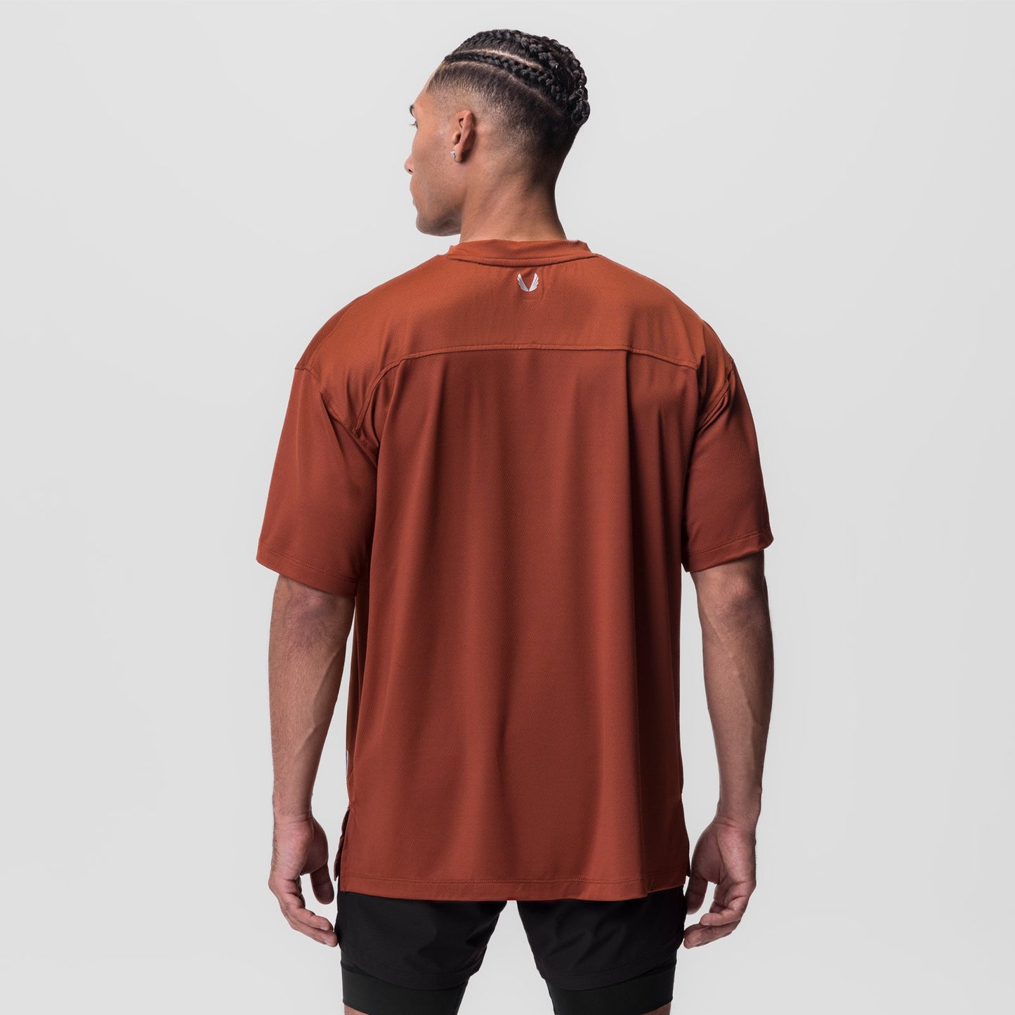 0822. AeroSilver® Oversized Tee Brick "Box Logo" | ASRV Discount