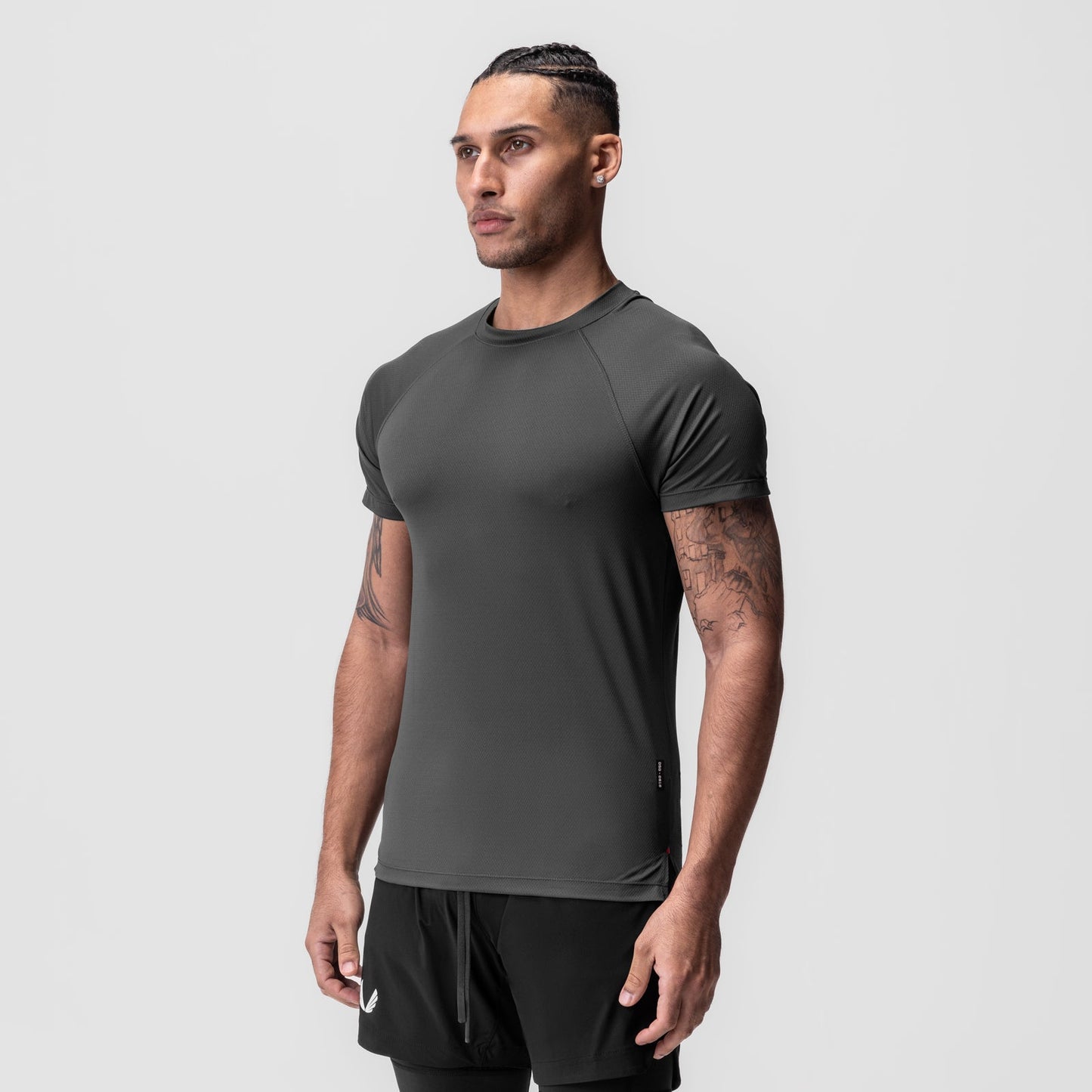 0918. AeroSilver® Fitted Tee Space Grey | ASRV sale