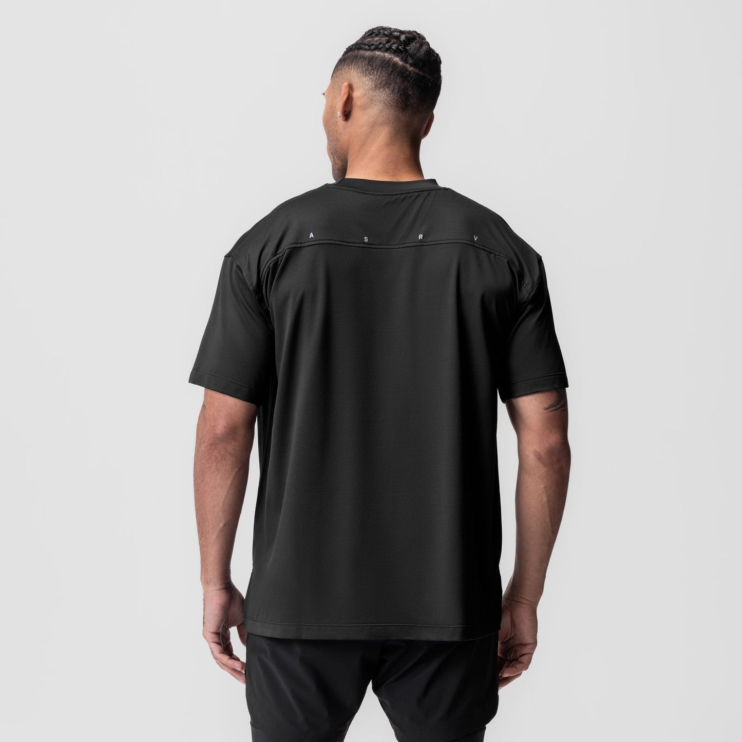 0822. AeroSilver® Oversized Tee Black "OTWR" | ASRV for sale