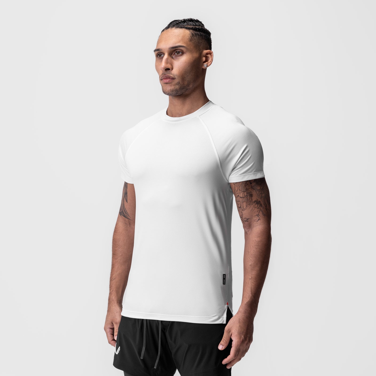 0918. AeroSilver® Fitted Tee White | ASRV Online