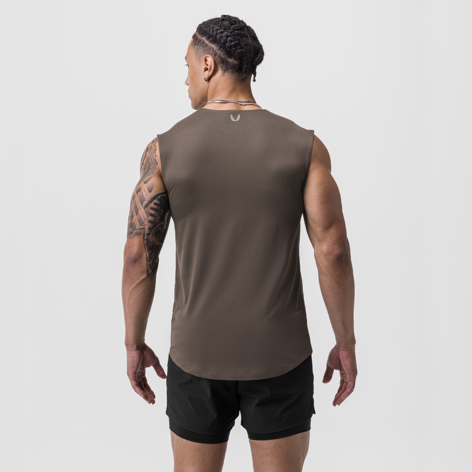 0757. AeroSilver® Cutoff Tank Deep Taupe | ASRV US
