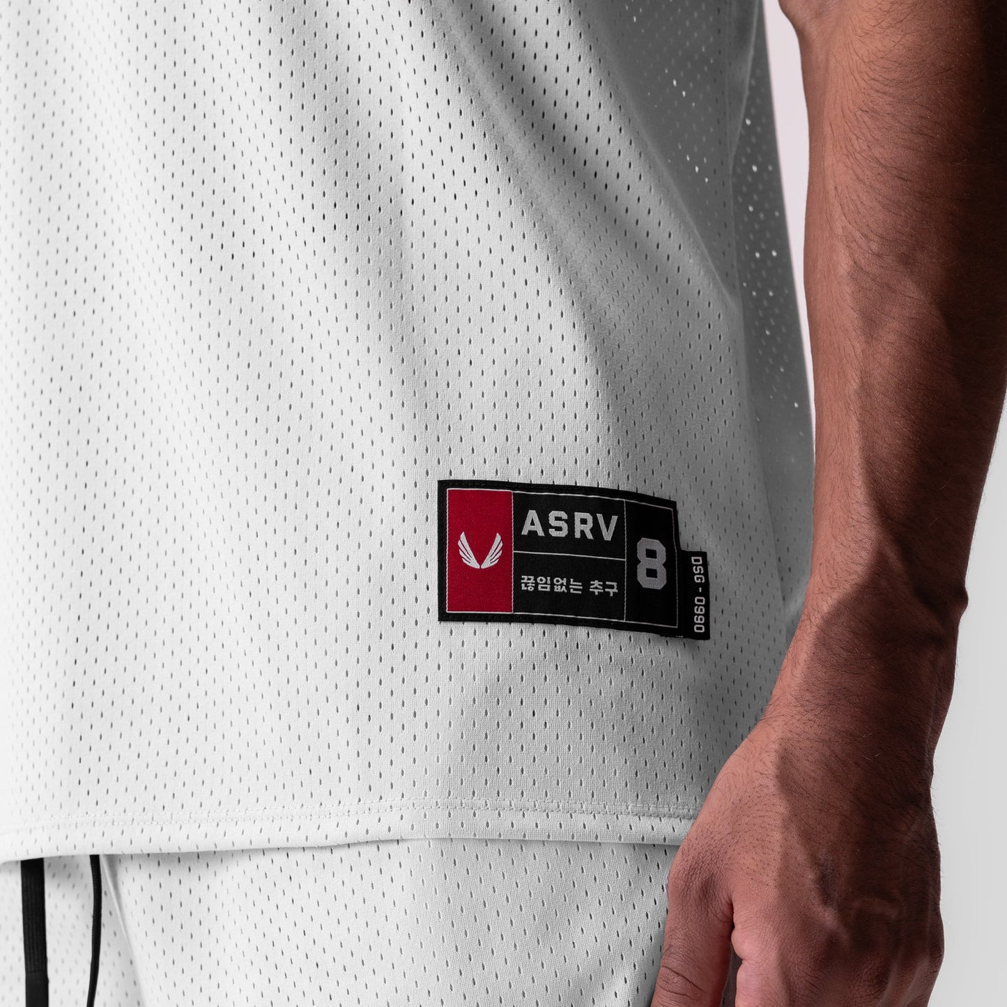 0990. Ion-Mesh Basketball Jersey White | ASRV on sale