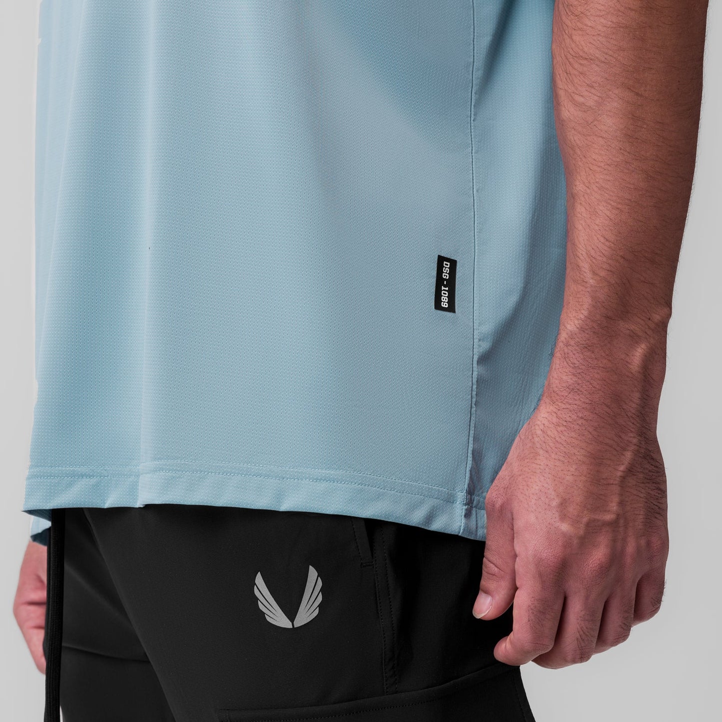 1089. Ice-Skin™ Oversized Tee Light Sky | ASRV US