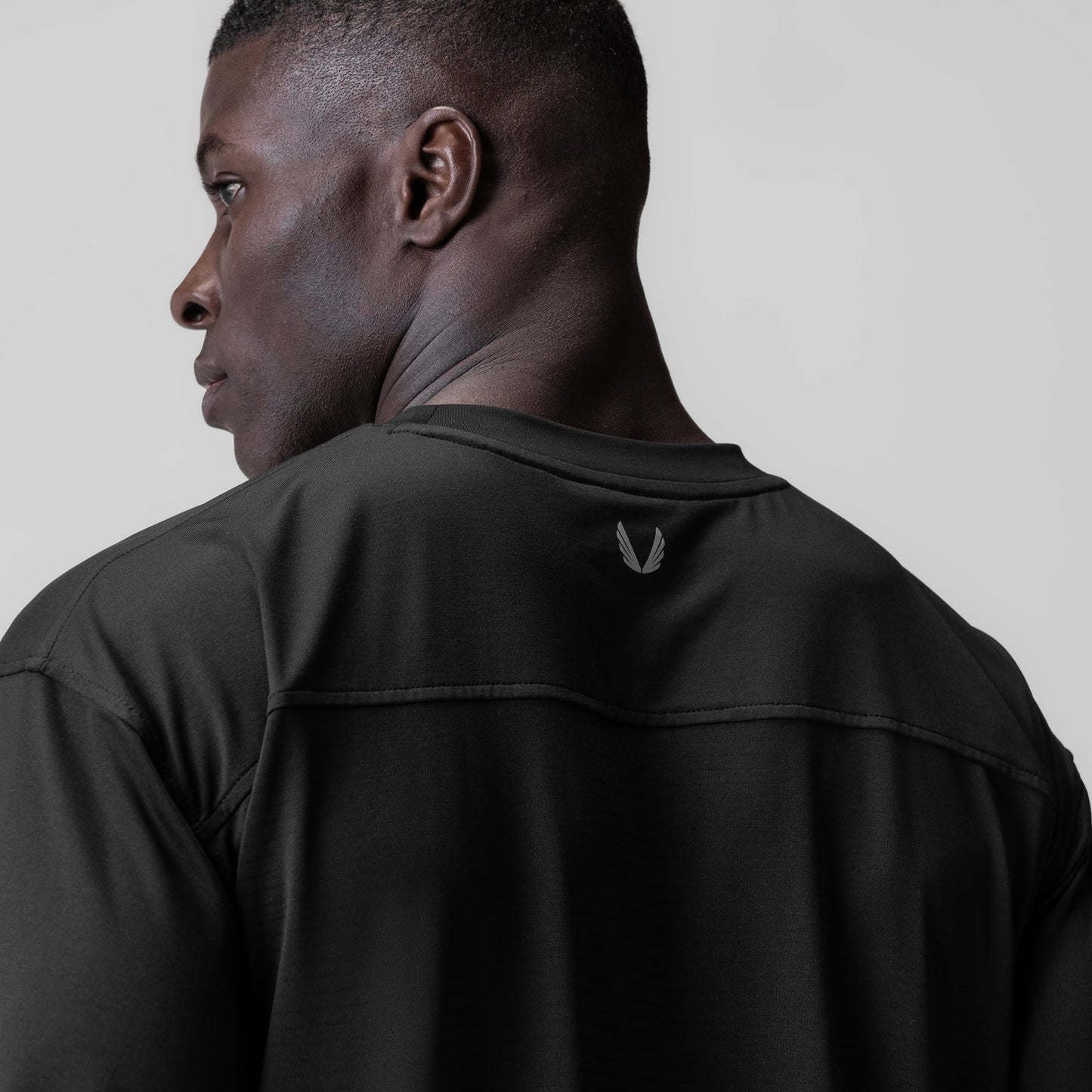 0841. 3D-Lite® 2.0 Lycra® 3/4-Sleeve Oversized Tee Black "OTWR" | ASRV sale