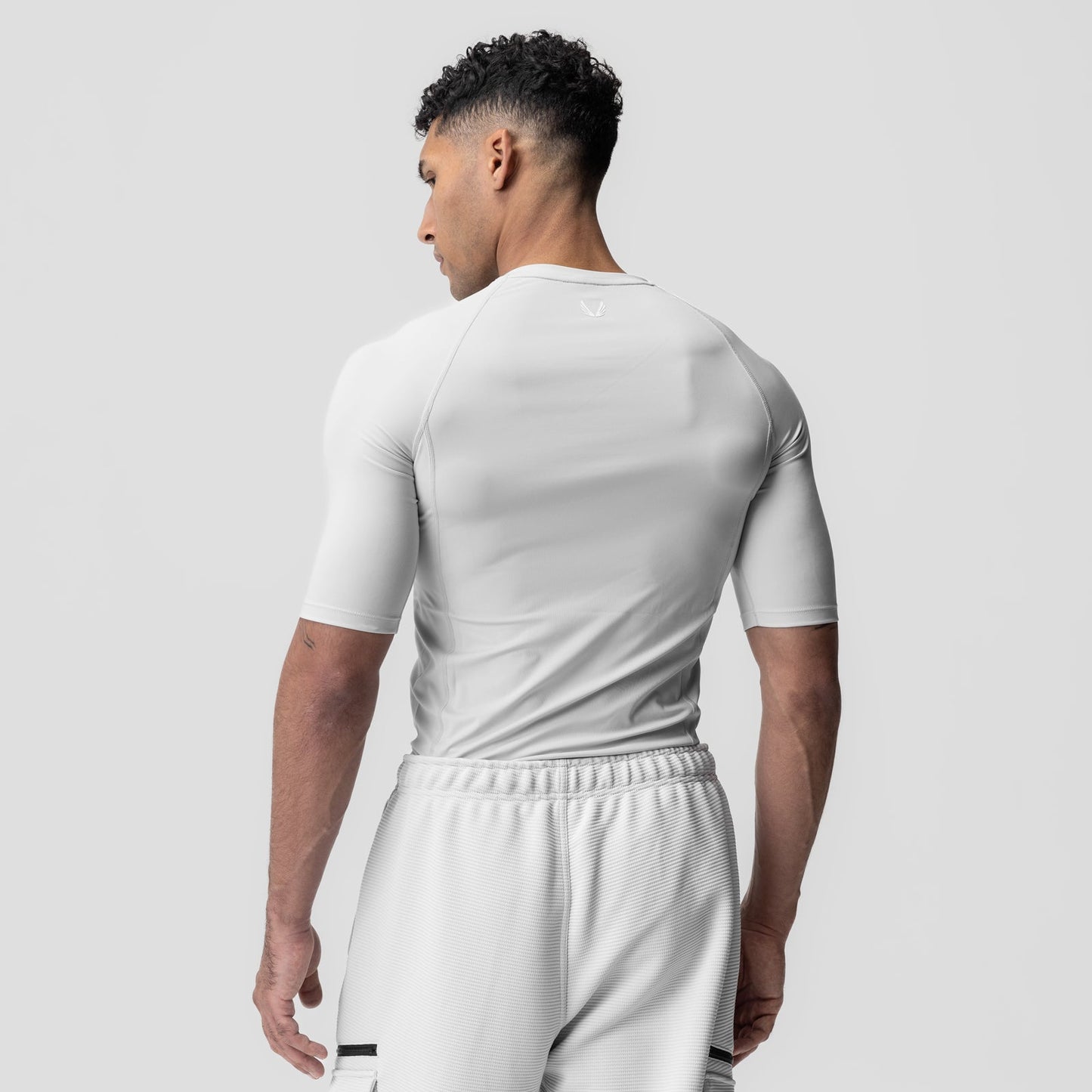 1027. WarpFlexx-Lite® Half-Sleeve Baselayer Light Grey | ASRV discount