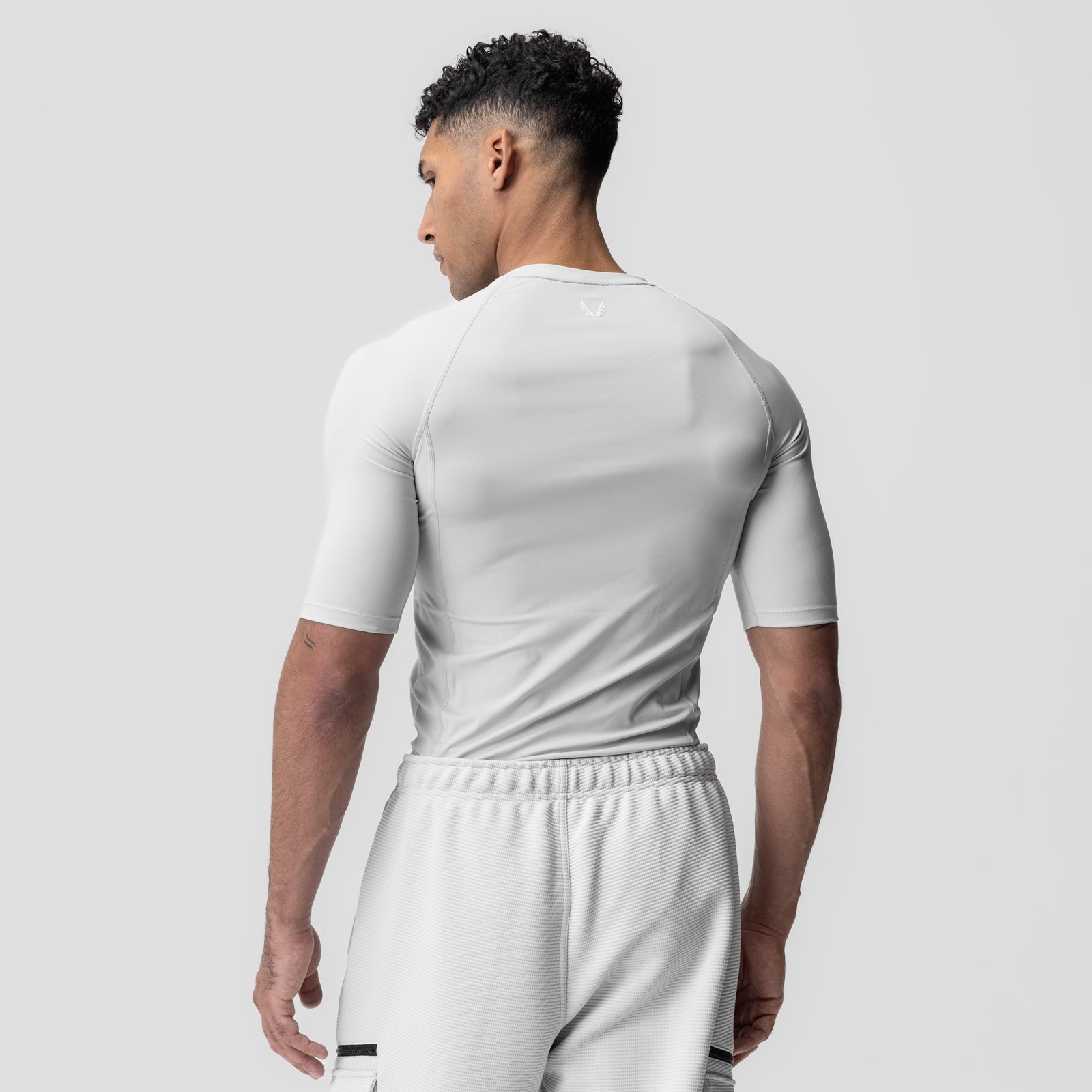 1027. WarpFlexx-Lite® Half-Sleeve Baselayer Light Grey | ASRV discount