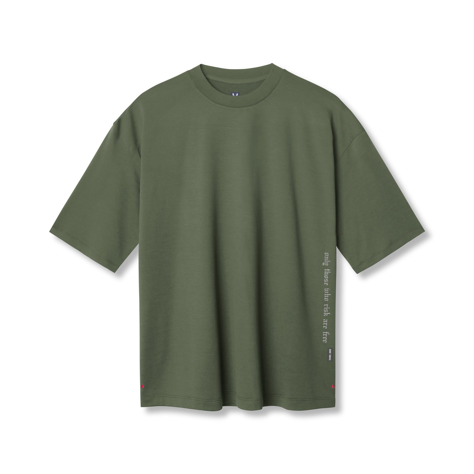 0841. 3D-Lite® 2.0 Lycra® 3/4-Sleeve Oversized Tee Olive "OTWR" | ASRV Online