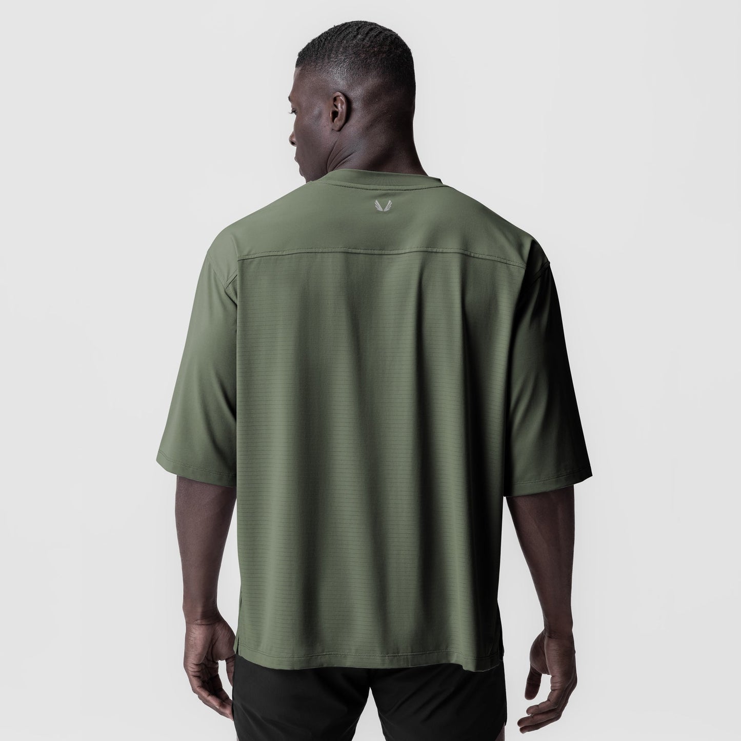 0841. 3D-Lite® 2.0 Lycra® 3/4-Sleeve Oversized Tee Olive "OTWR" | ASRV Online