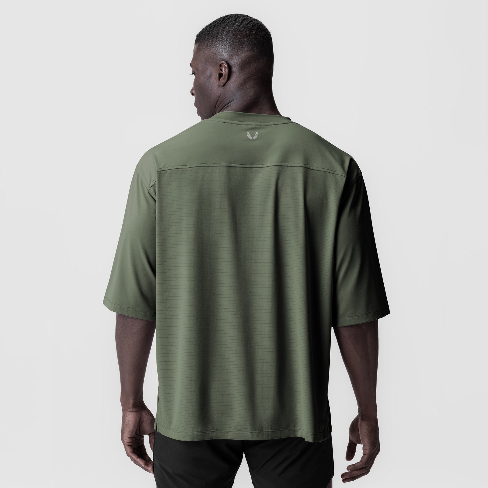 0841. 3D-Lite® 2.0 Lycra® 3/4-Sleeve Oversized Tee Olive "OTWR" | ASRV Online