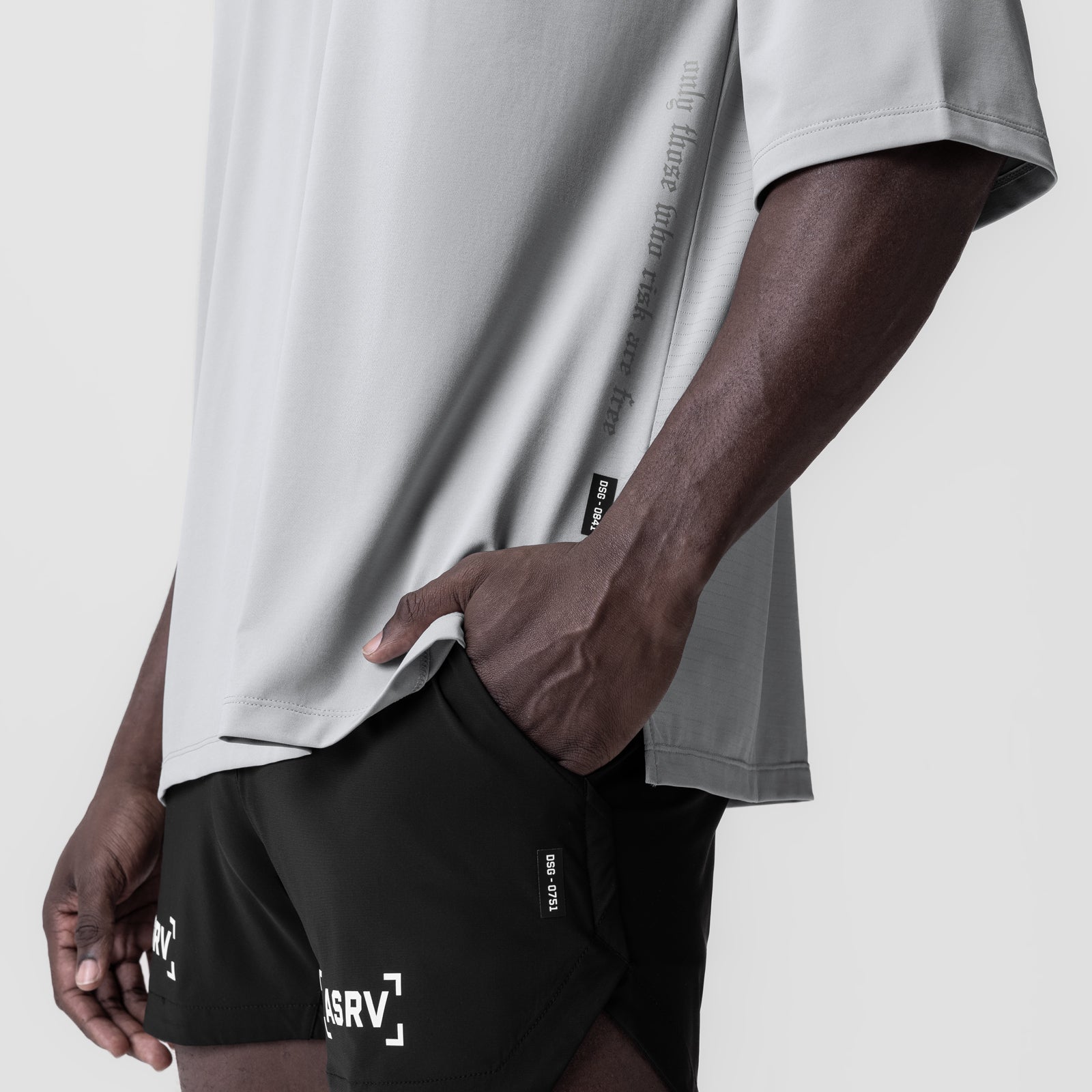 0841. 3D-Lite® 2.0 Lycra® 3/4-Sleeve Oversized Tee Slate Grey "OTWR" | ASRV near me