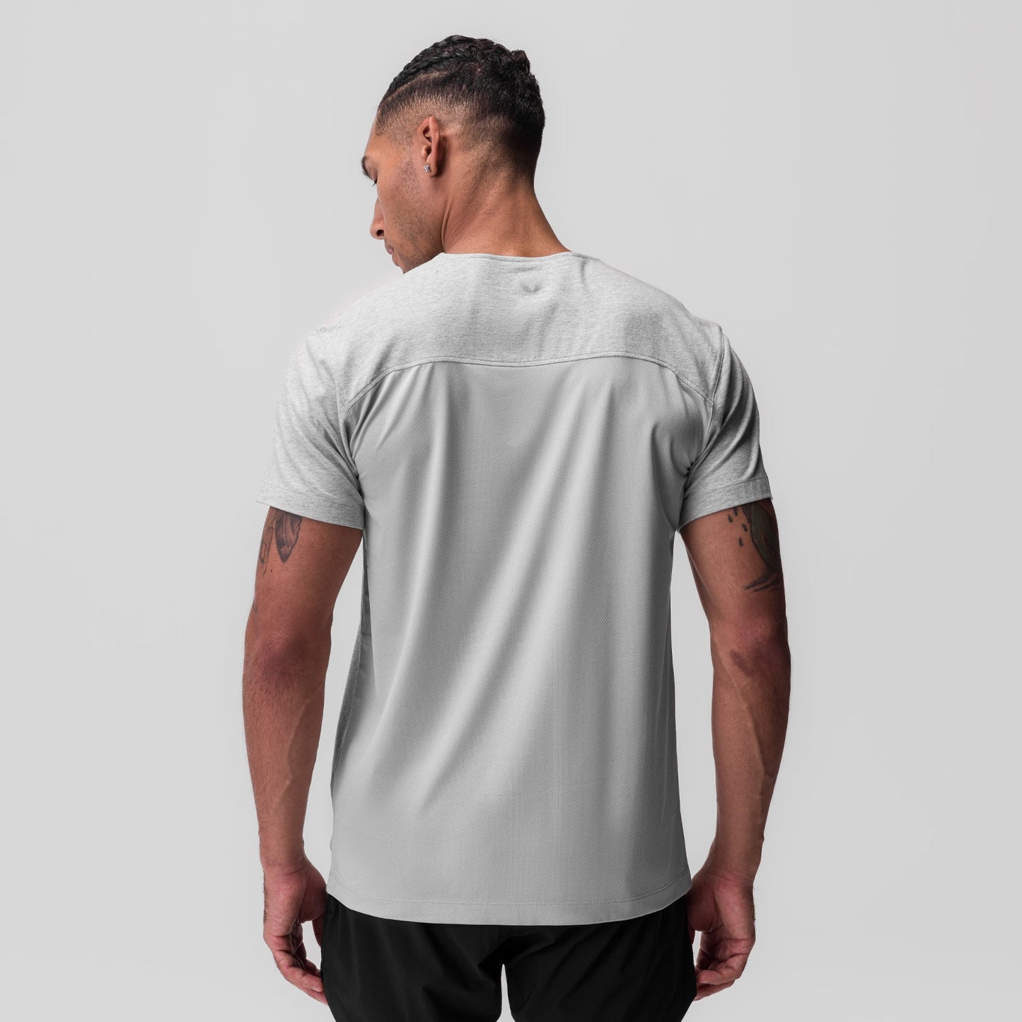 0846. CottonPlus™ Standard Mesh Back Tee Heather Grey | ASRV sale