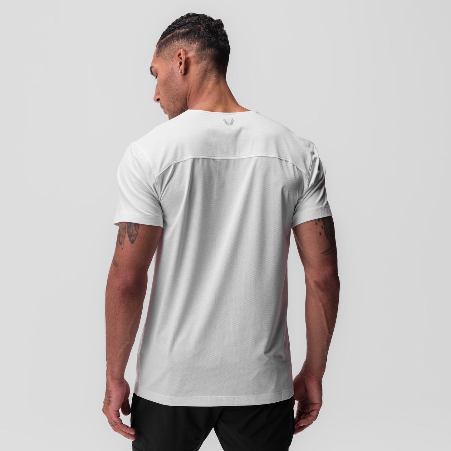 0846. CottonPlus™ Standard Mesh Back Tee White | ASRV for sale