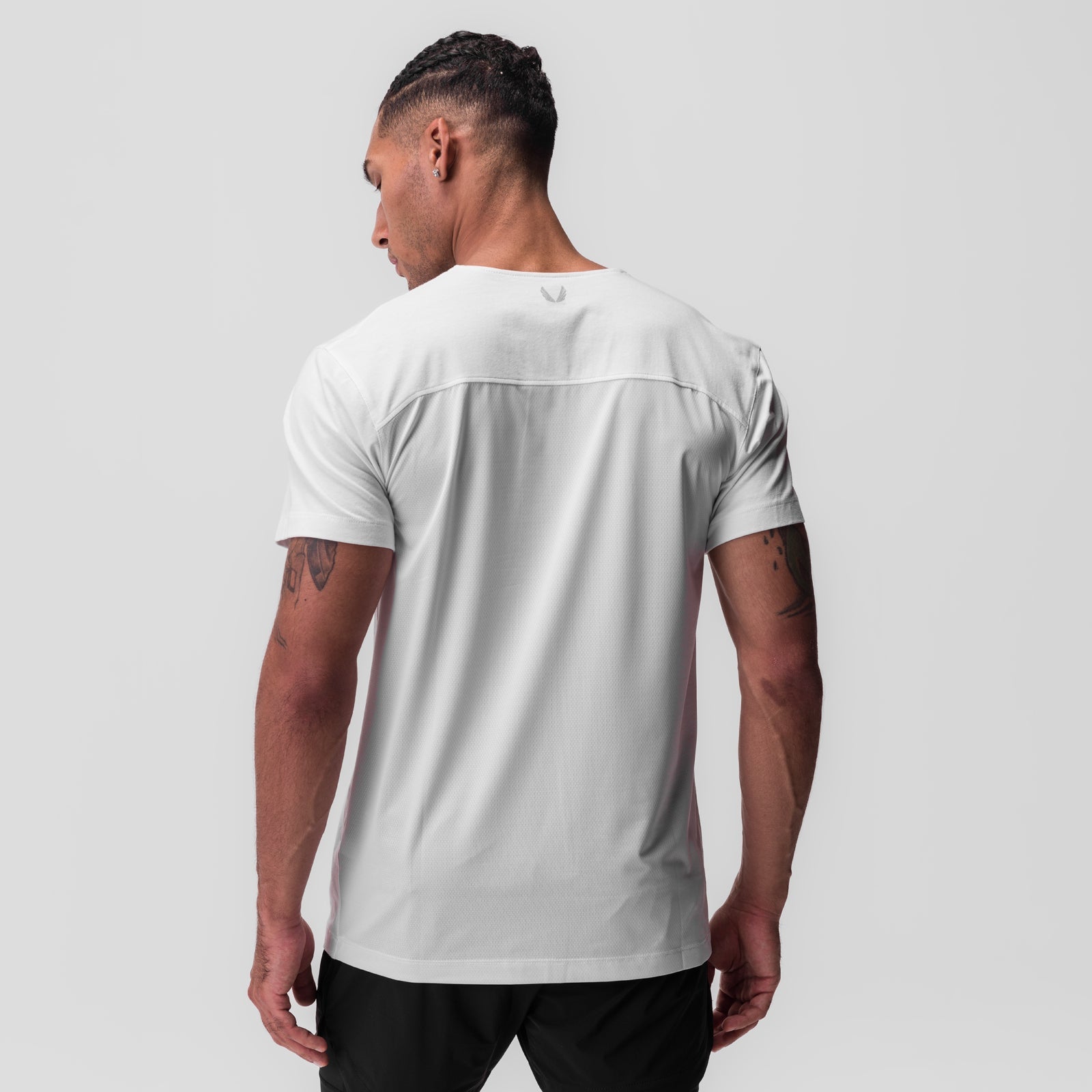 0846. CottonPlus™ Standard Mesh Back Tee White | ASRV for sale