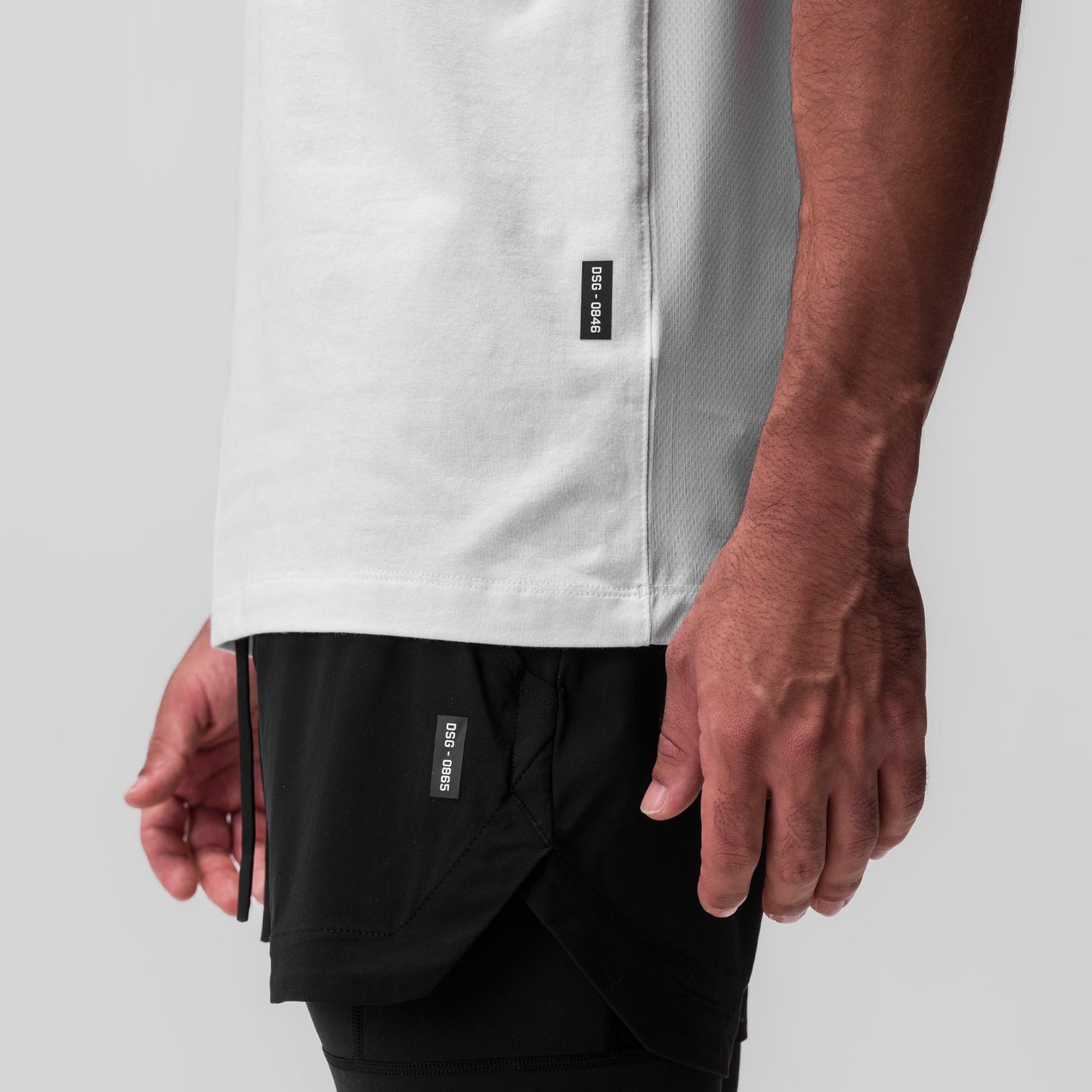 0846. CottonPlus™ Standard Mesh Back Tee White | ASRV for sale