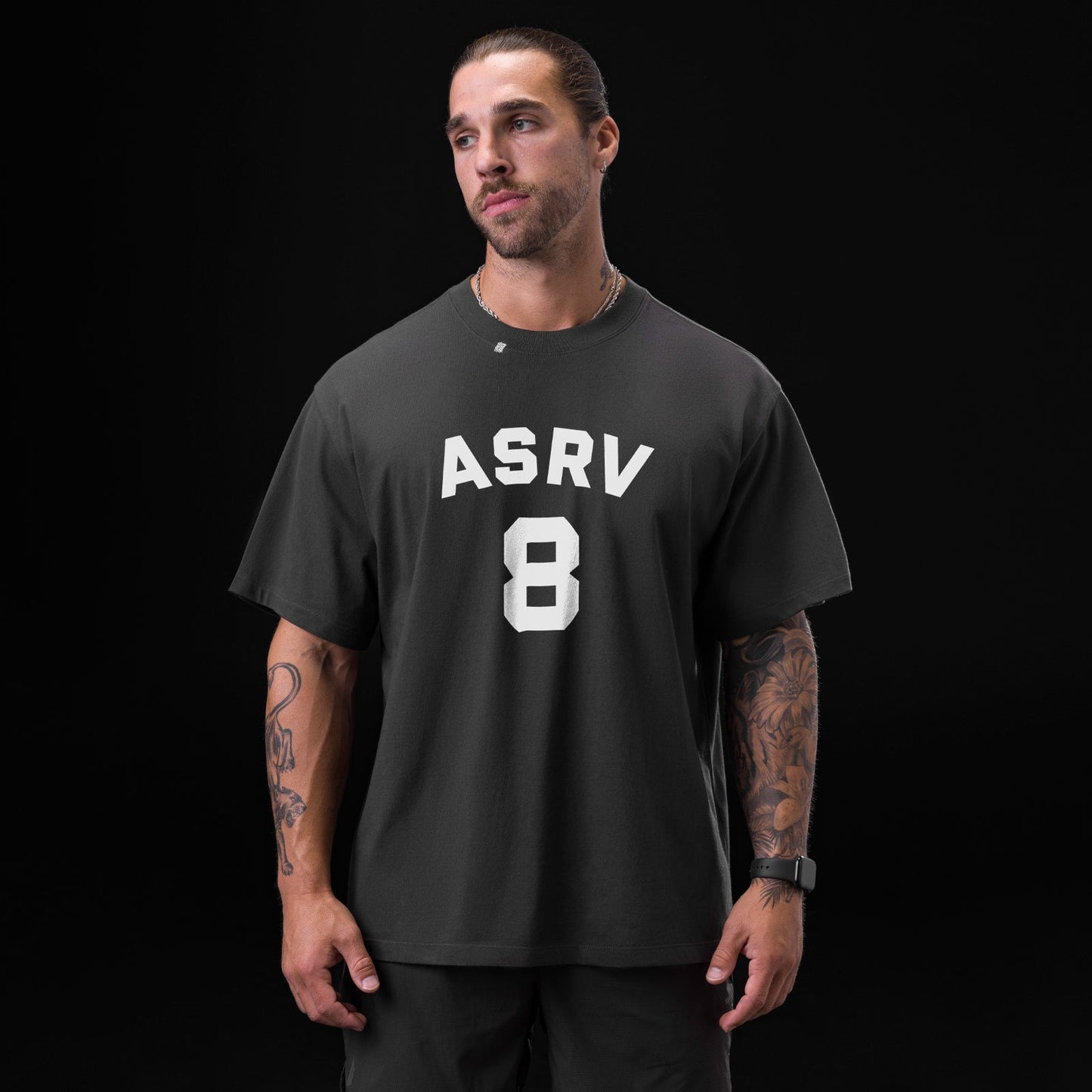 0797. Tech Essential™ Relaxed Tee Space Grey "ASRV 8" | ASRV Online