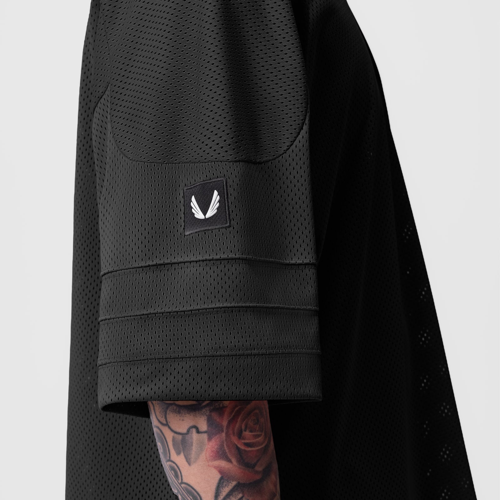0772. SilverPlus™ Mesh Oversized Jersey Black | ASRV Discount
