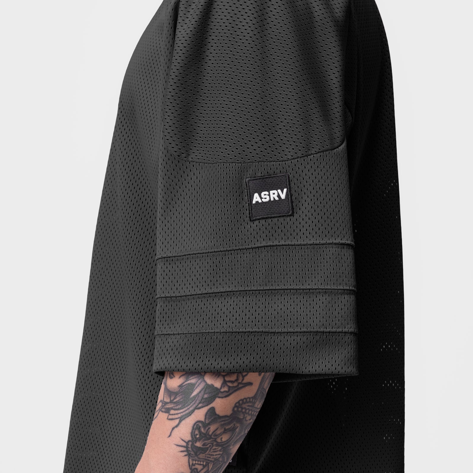 0772. SilverPlus™ Mesh Oversized Jersey Black | ASRV Discount