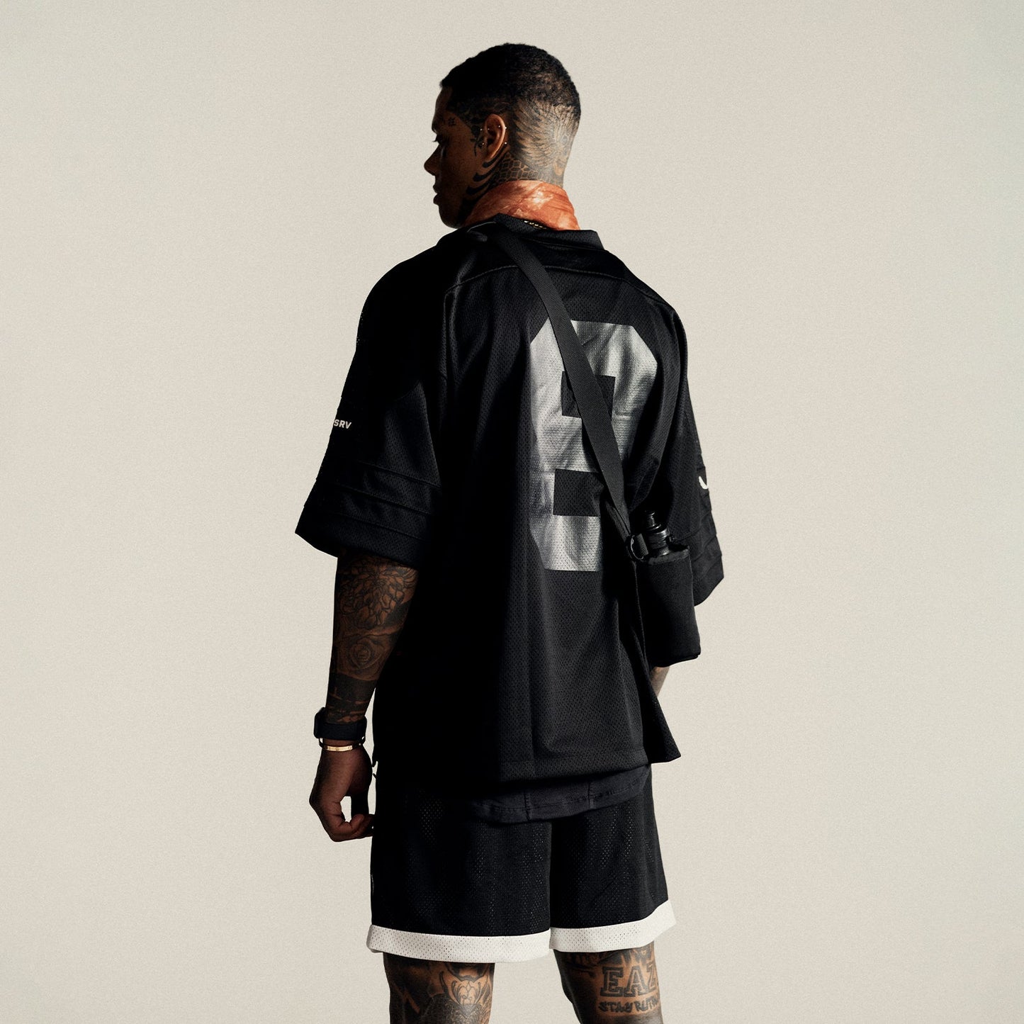 0772. SilverPlus™ Mesh Oversized Jersey Black | ASRV Discount