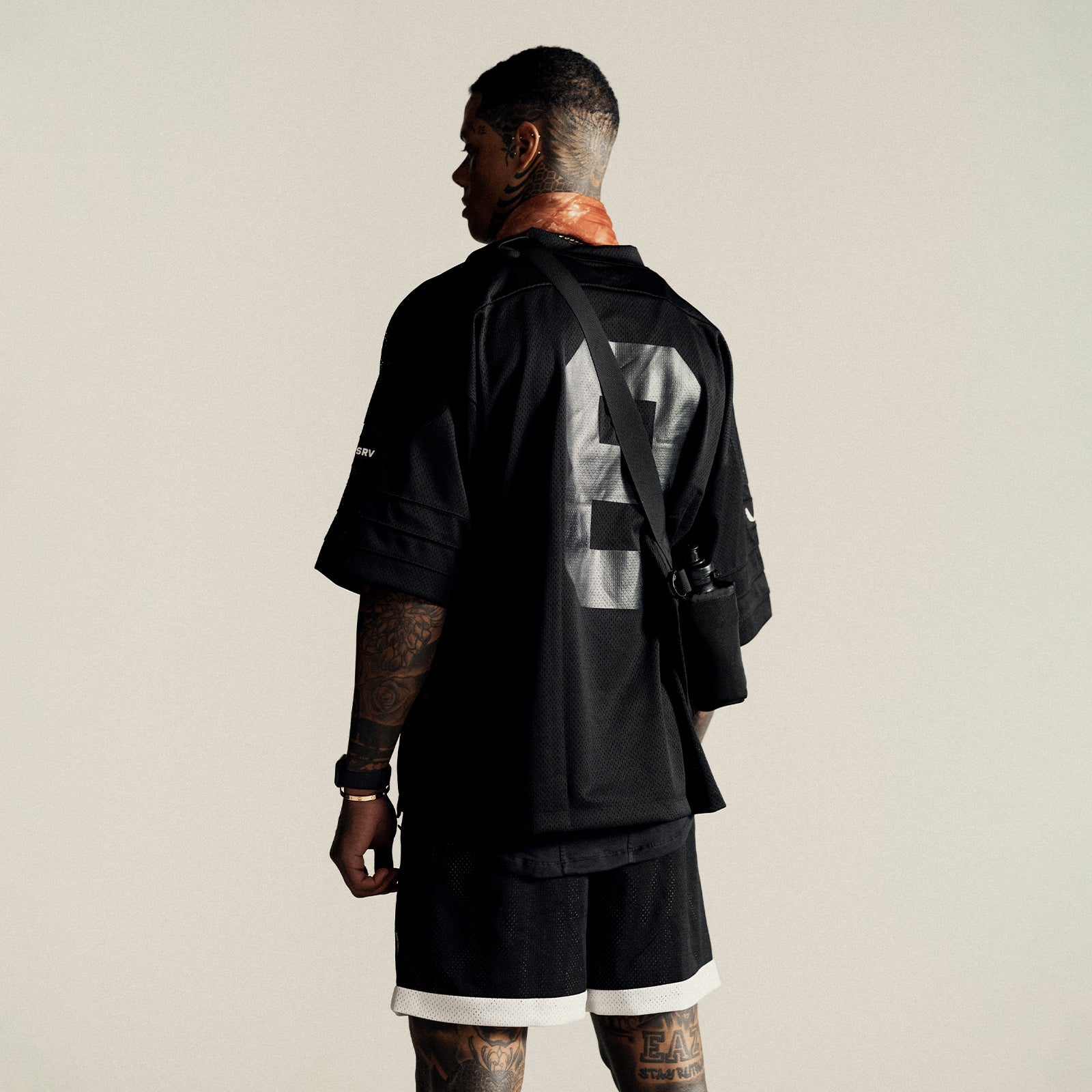 0772. SilverPlus™ Mesh Oversized Jersey Black | ASRV Discount