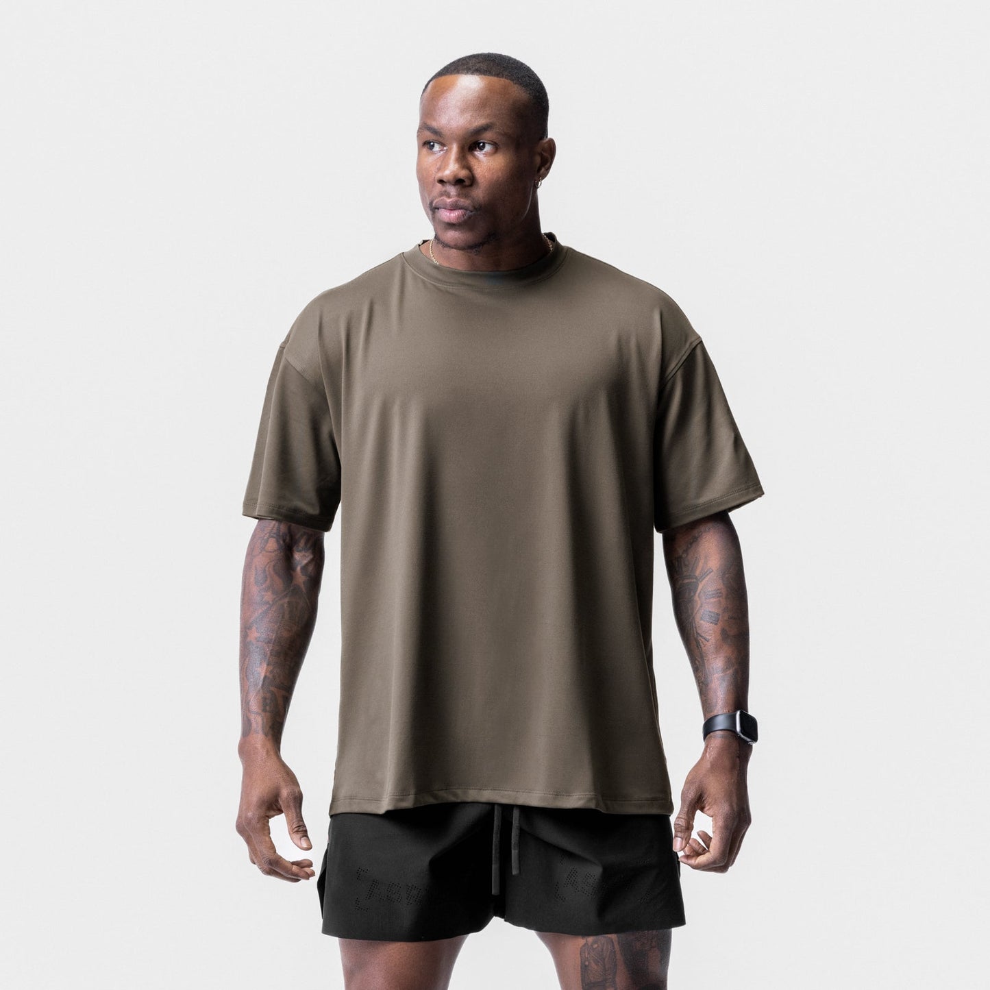 0715. Core Mesh Oversized Tee Deep Taupe | ASRV near me