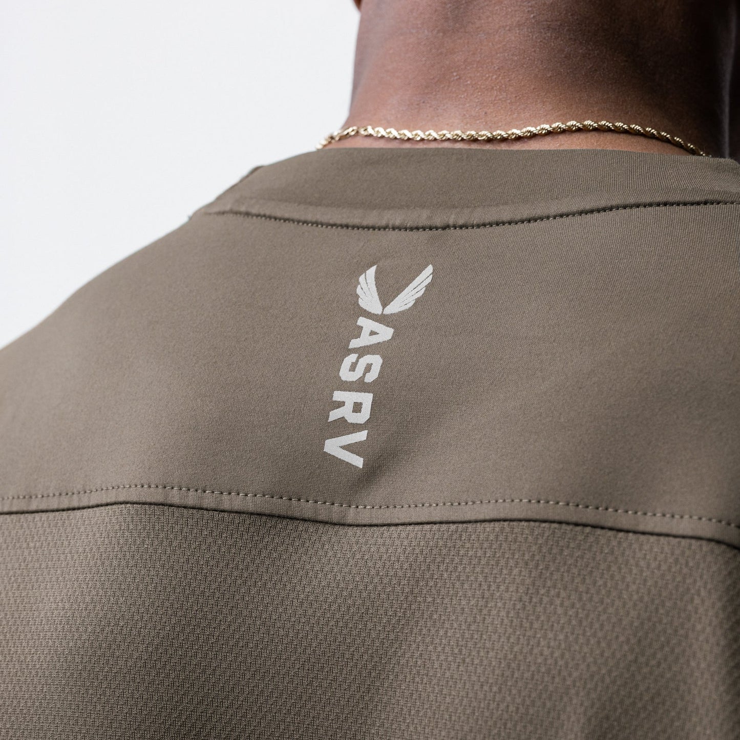 0715. Core Mesh Oversized Tee Deep Taupe | ASRV near me