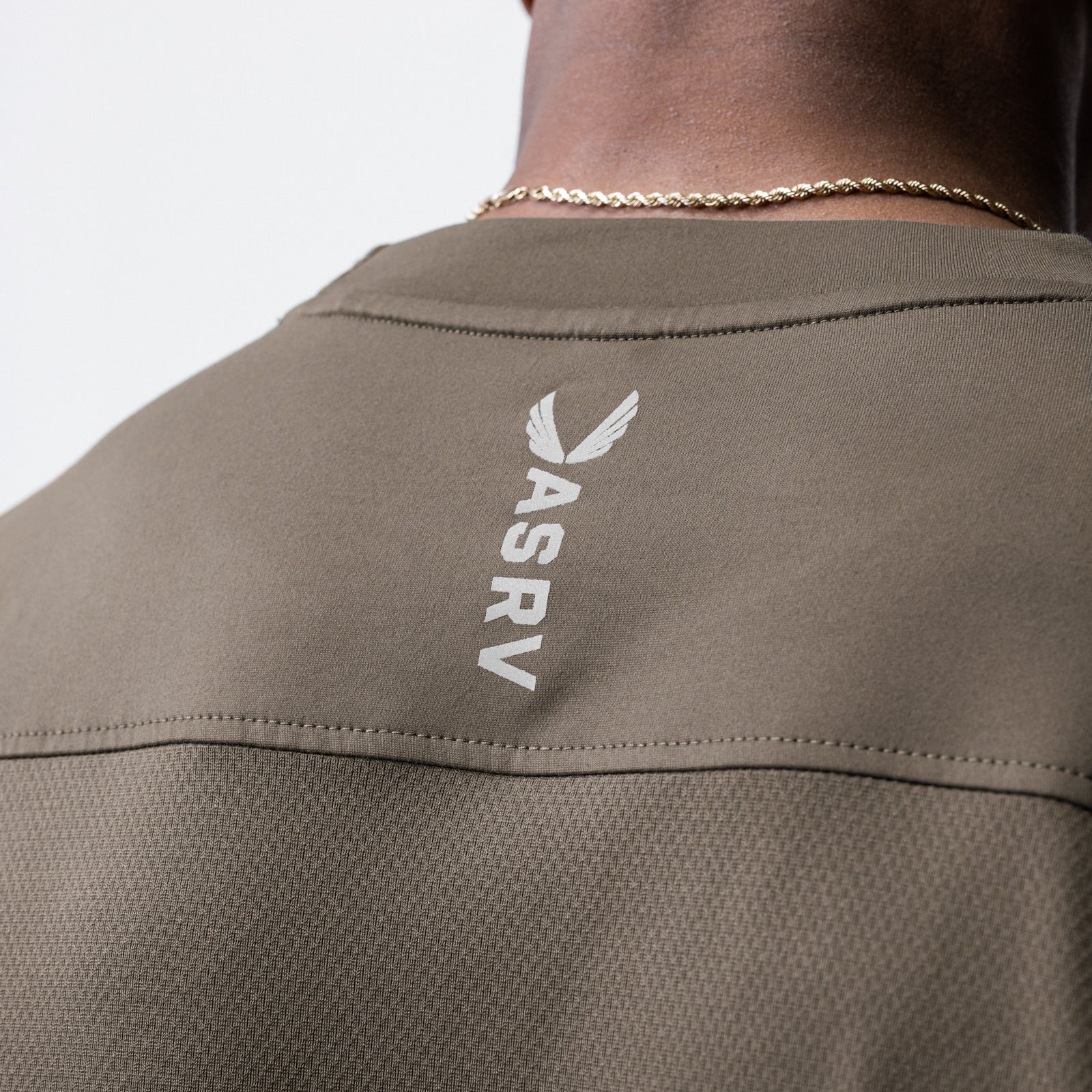 0715. Core Mesh Oversized Tee Deep Taupe | ASRV near me