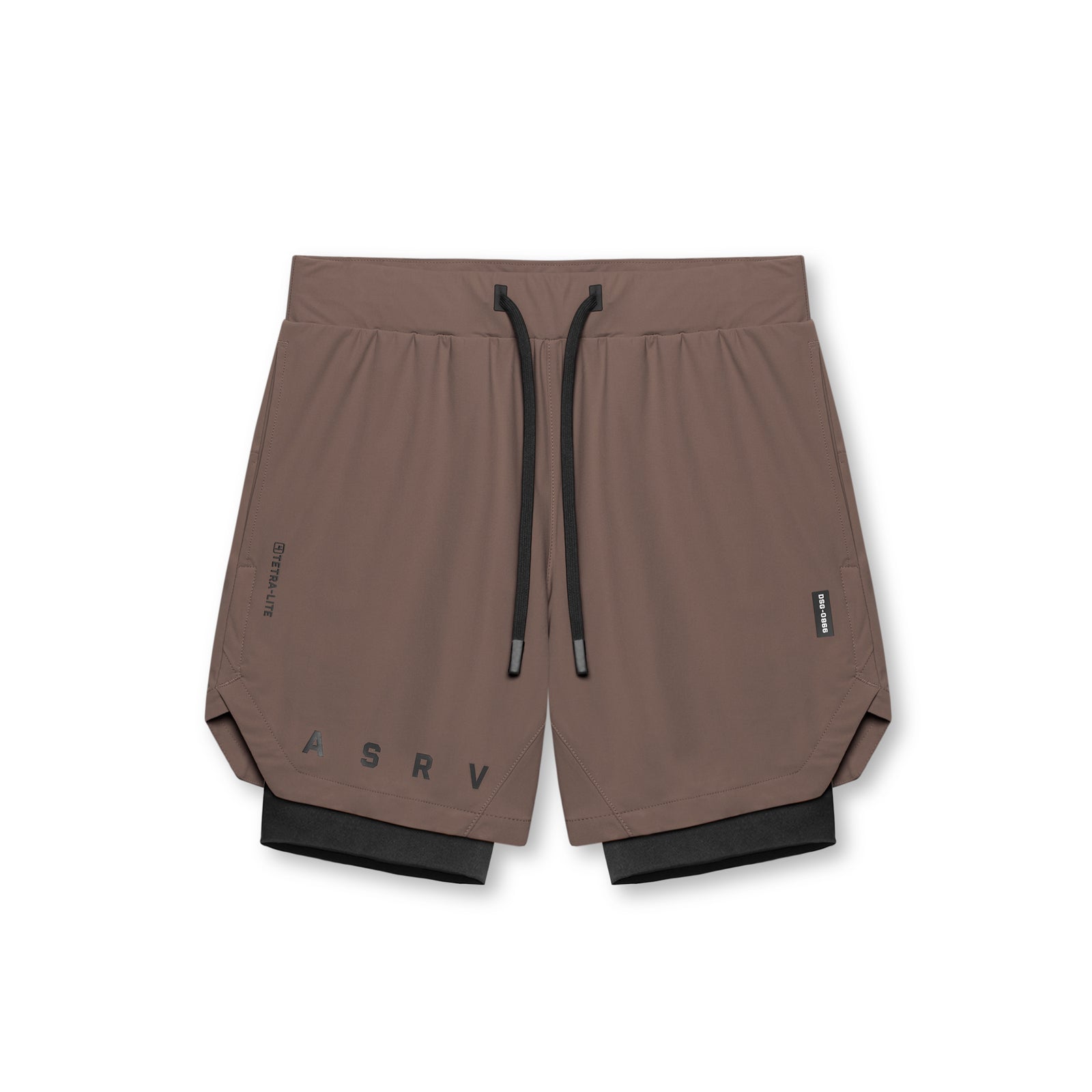 0866. Tetra-Lite® 7" Liner Short Deep Taupe "ASRV"/Black | ASRV Discount