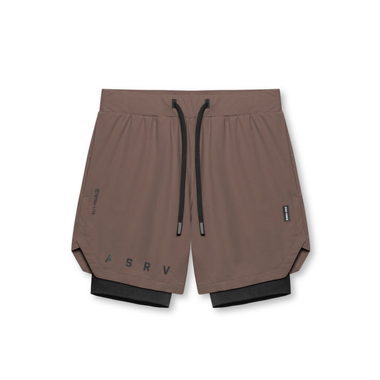 0866. Tetra-Lite® 7" Liner Short Deep Taupe "ASRV"/Black | ASRV Discount