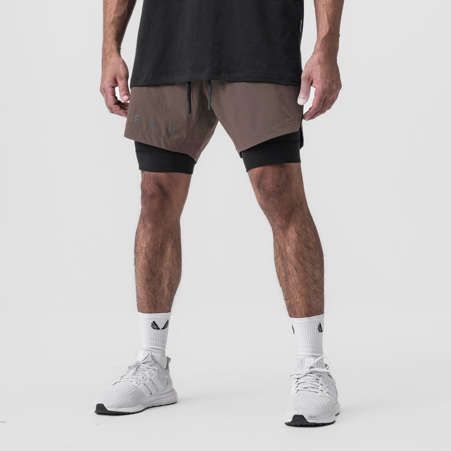 0866. Tetra-Lite® 7" Liner Short Deep Taupe "ASRV"/Black | ASRV Discount