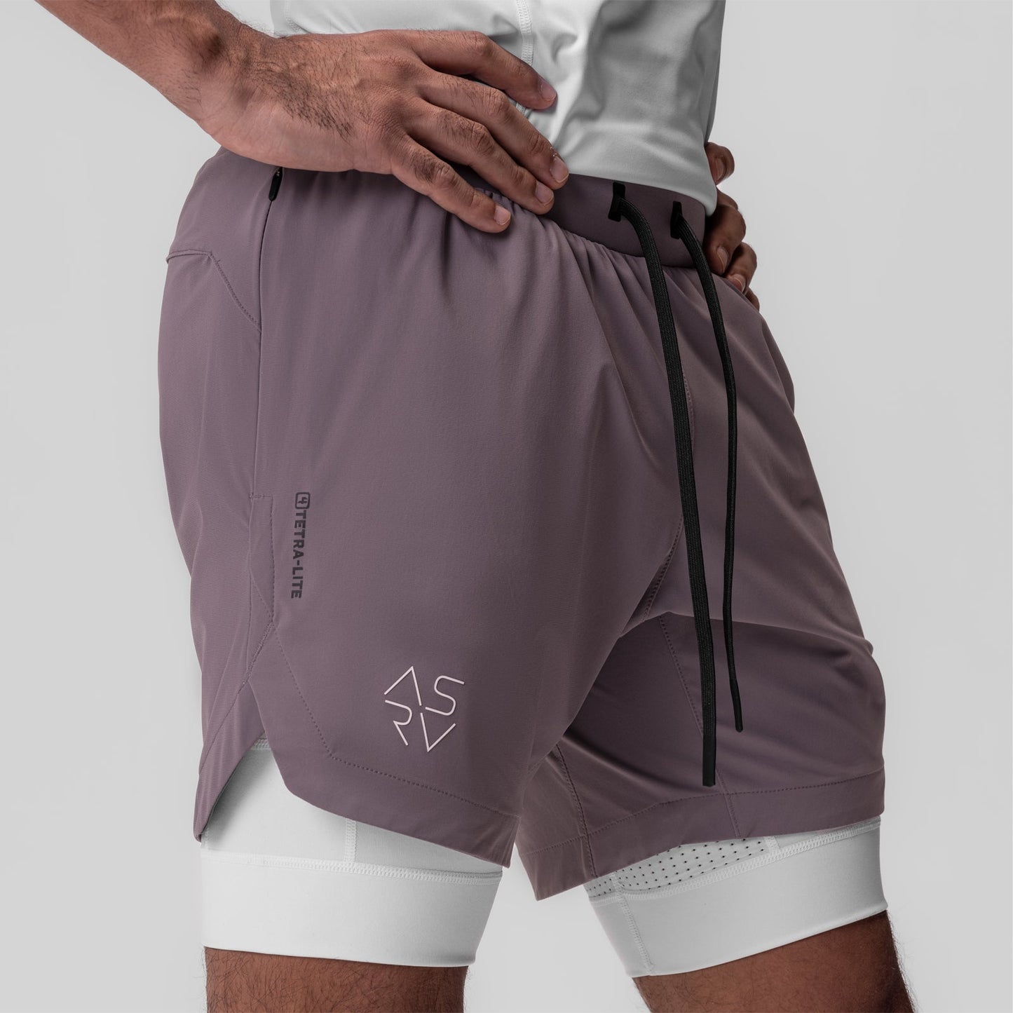 0866. Tetra-Lite® 7" Liner Short Moonscape "Cyber"/White | ASRV on sale