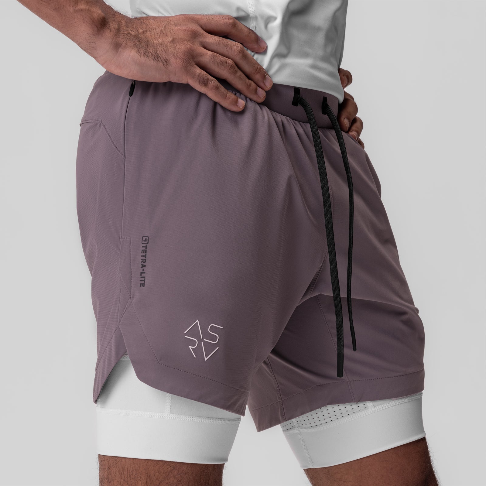 0866. Tetra-Lite® 7" Liner Short Moonscape "Cyber"/White | ASRV on sale