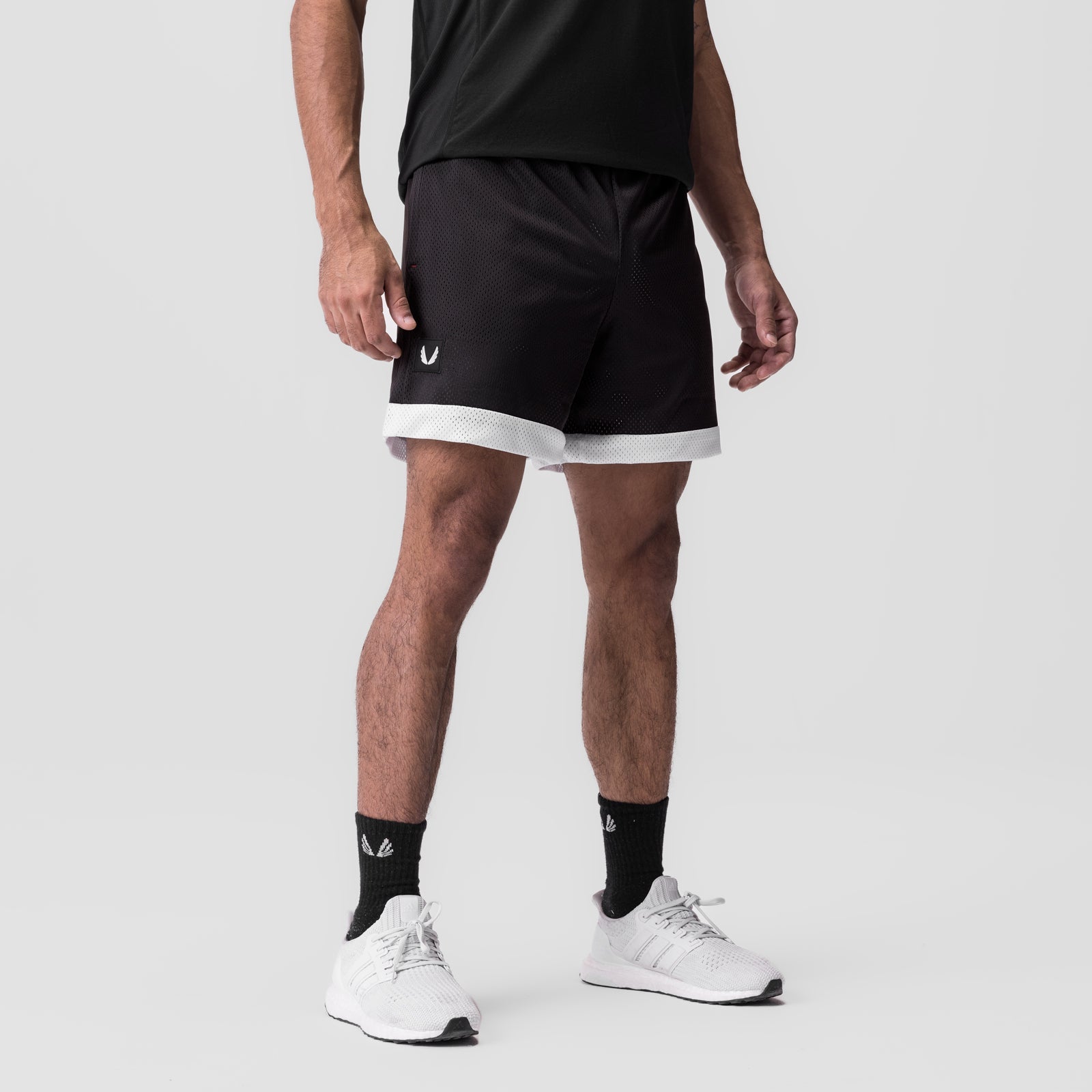 0795. SilverPlus™ Mesh Reversible Short Black/White | ASRV Discount