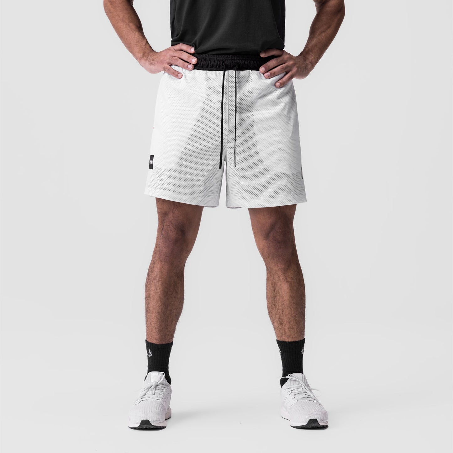 0795. SilverPlus™ Mesh Reversible Short Black/White | ASRV Discount