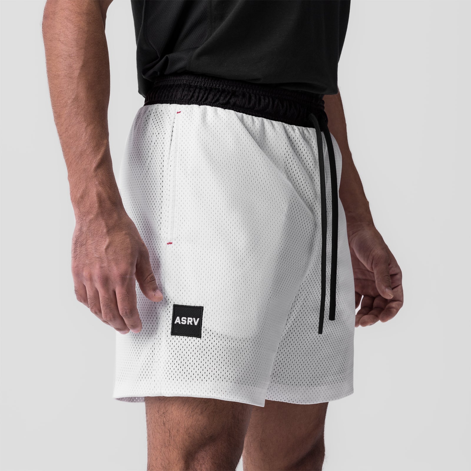 0795. SilverPlus™ Mesh Reversible Short Black/White | ASRV Discount