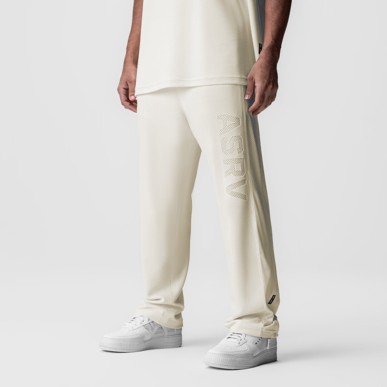 0957. Waffle Knit Relaxed Sweatpant Cream | ASRV for sale