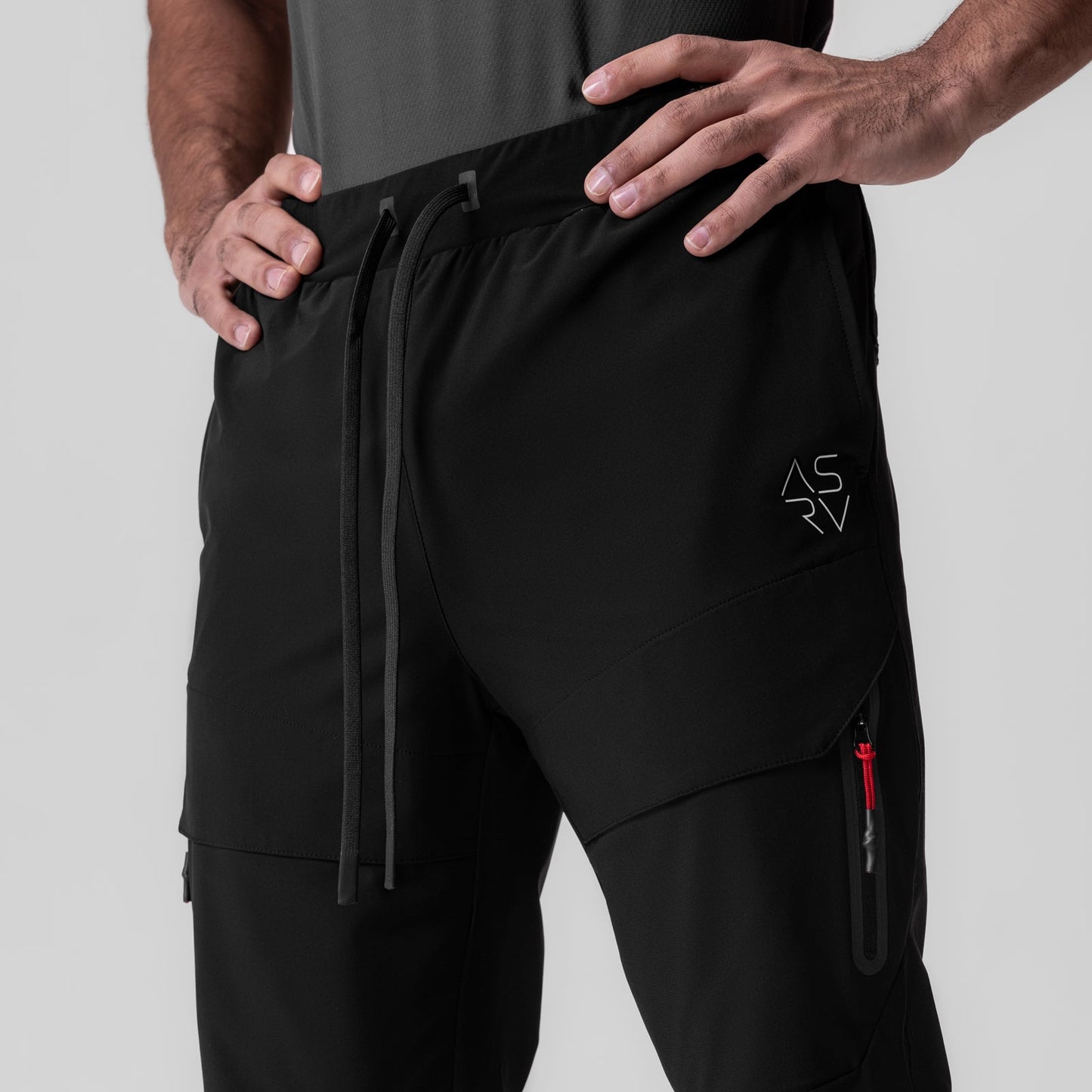 0690. Tetra-Lite® Tech High Rib Jogger Black "Cyber" | ASRV US