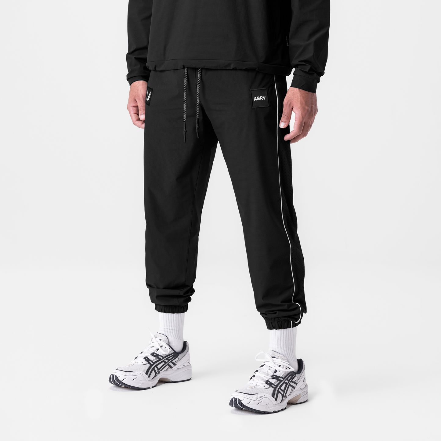 0796. Ripstop Oversized Track Pant Black "Patch" | ASRV for sale