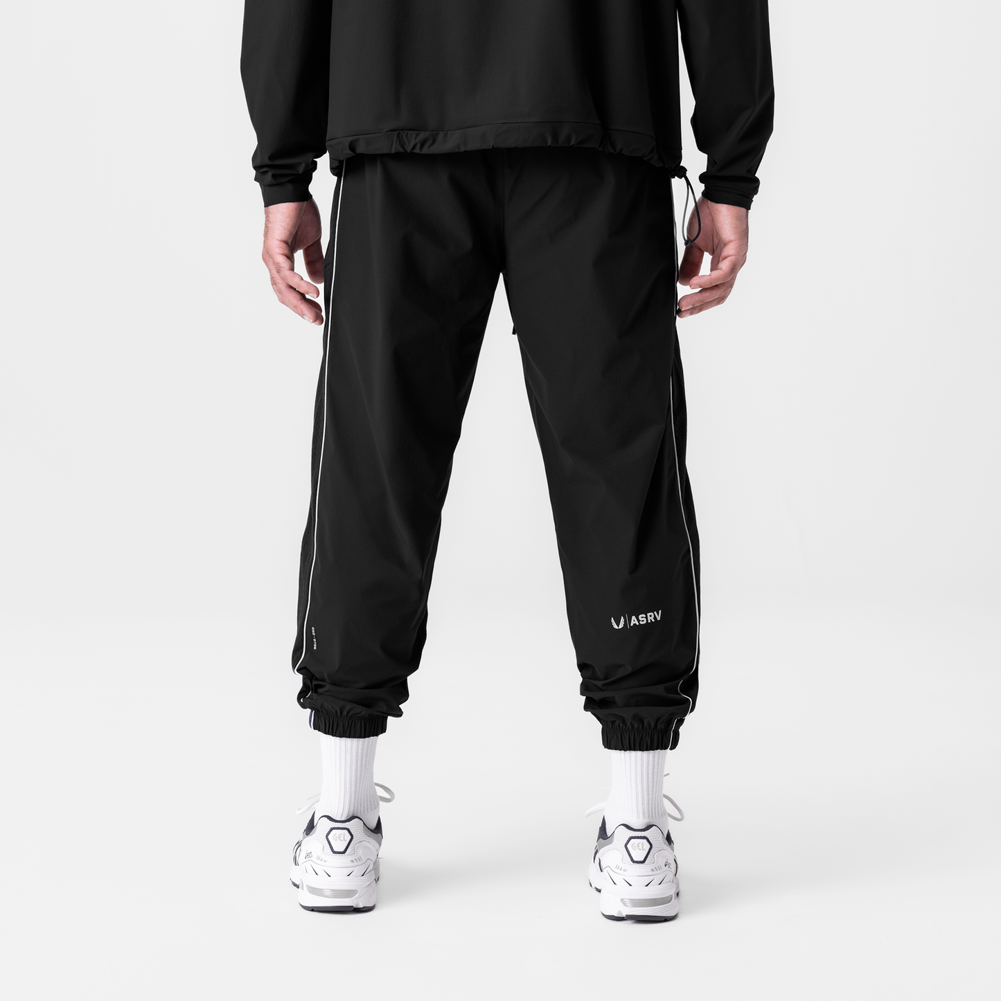 0796. Ripstop Oversized Track Pant Black "Patch" | ASRV for sale