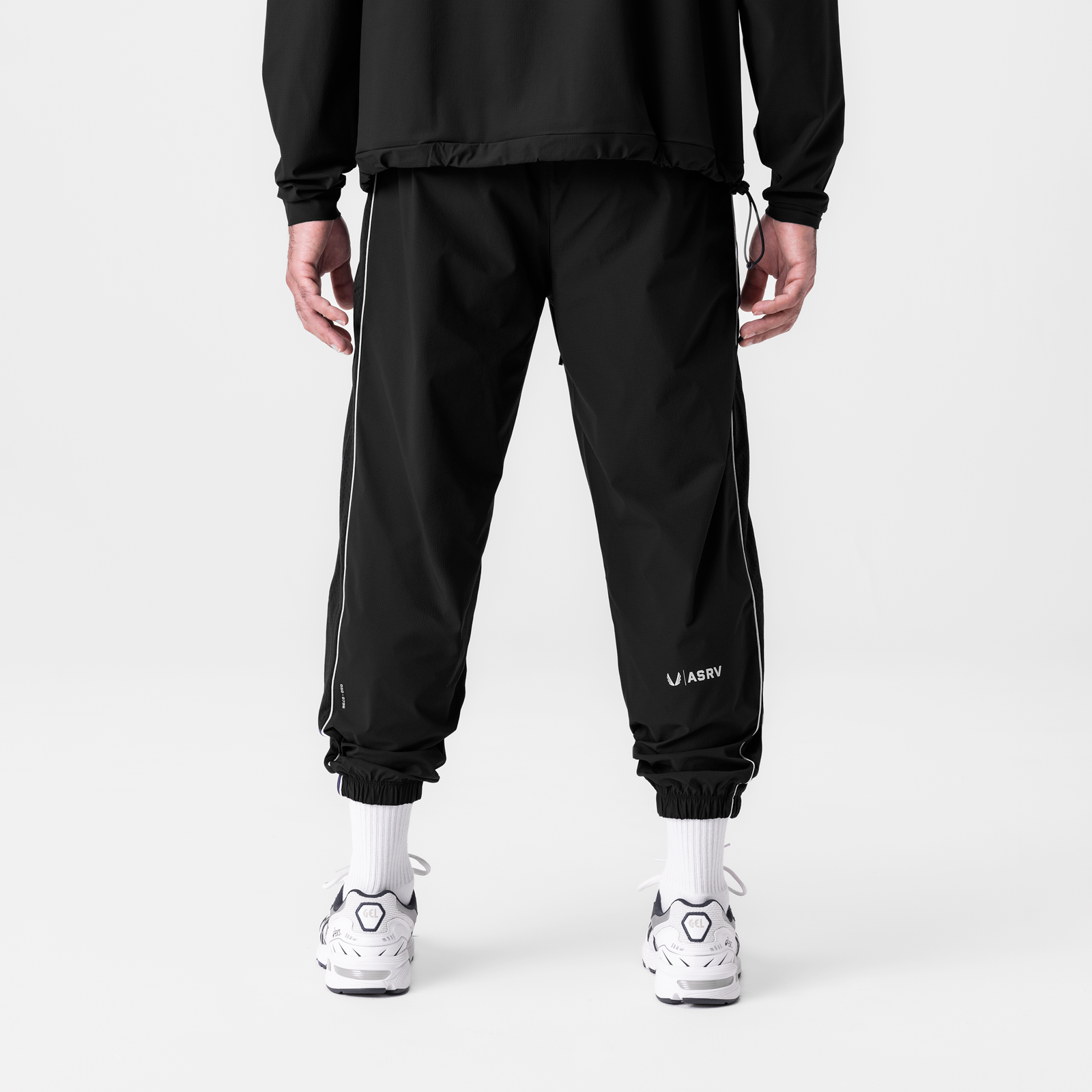 0796. Ripstop Oversized Track Pant Black "Patch" | ASRV for sale