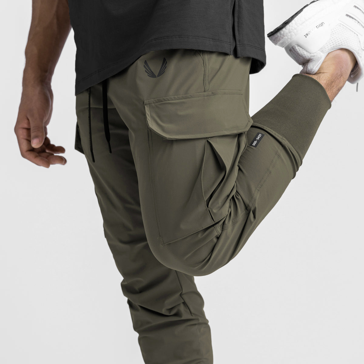 0437. Tetra-Lite® Cargo High Rib Jogger Dark Olive | ASRV discount