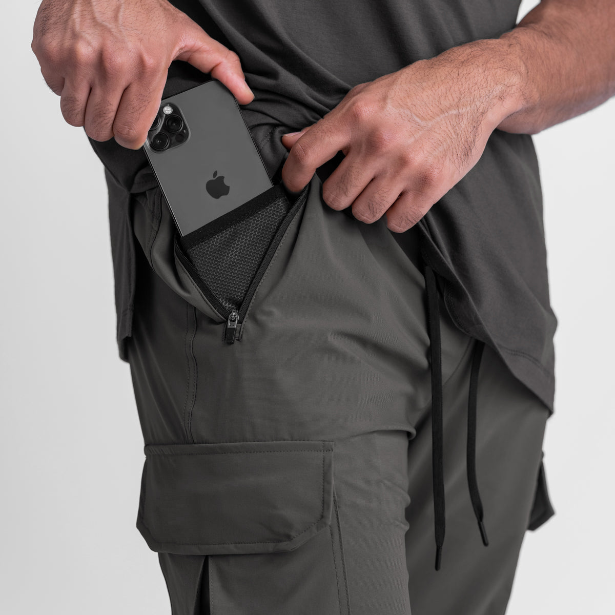 0437. Tetra-Lite® Cargo High Rib Jogger Space Grey | ASRV sale